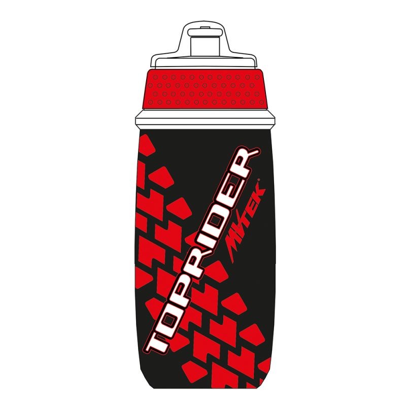 MvTek Borraccia Toprider 650 ml Nero- Rosso